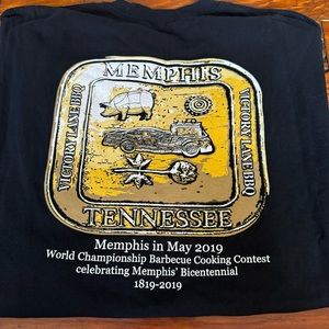 Victory Lane BBQ World Champs 2019 Black T Shirt Size 2XL NWOT